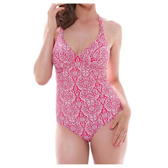 NEW FANTASIE shirred halter underwire one piece swimsuit - dd-cup in san francis - Picture 1 of 2